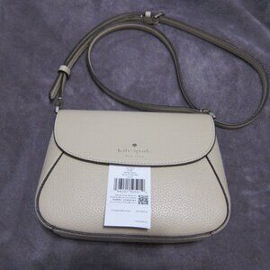 NWT Kate Spade Monica Small Flap Crossbody Light Sand